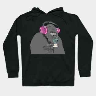 Gorilla sipping expresso Hoodie